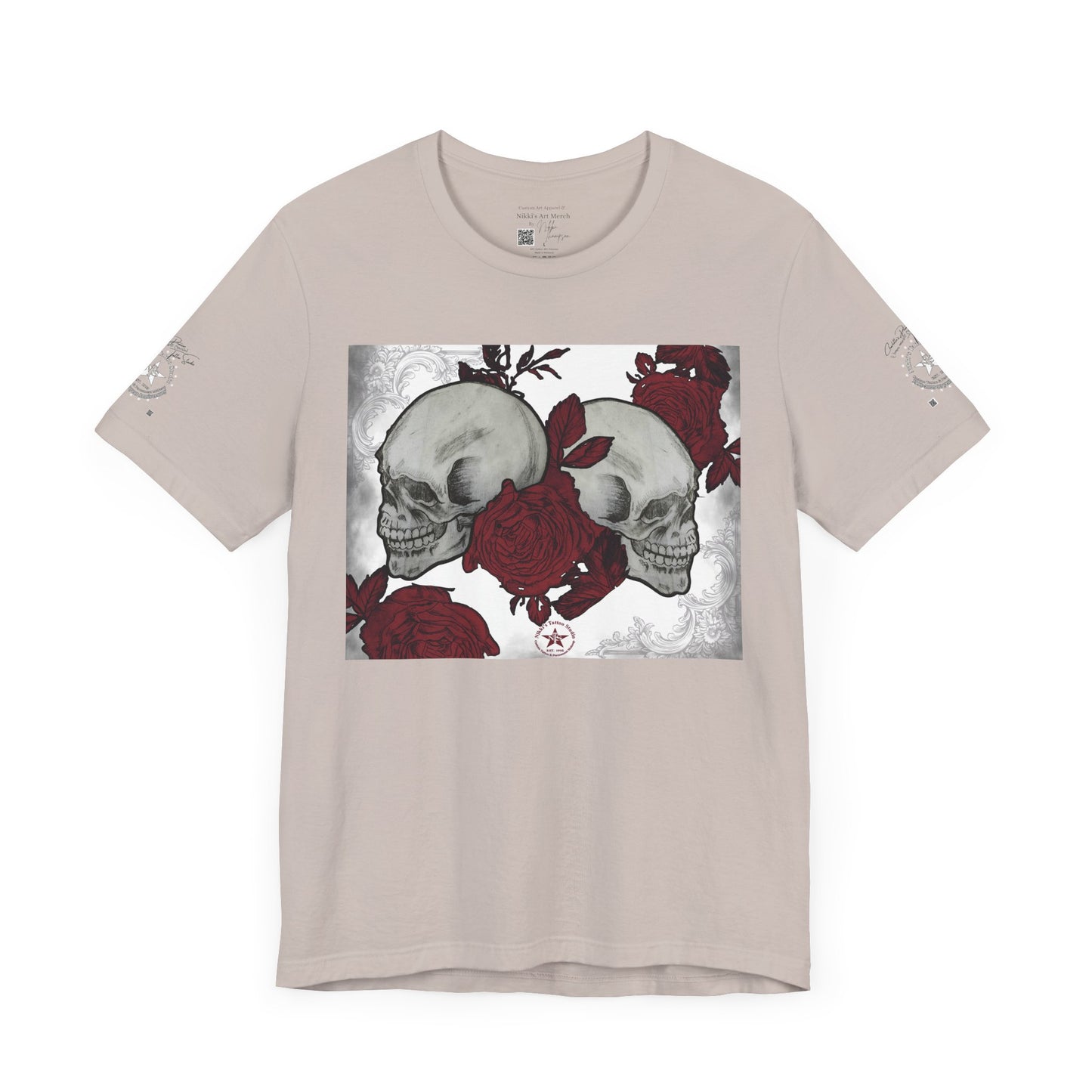 Skulls and Roses Art by Nikki - 30th Anniversary Unisex Jersey Short Sleeve Tee