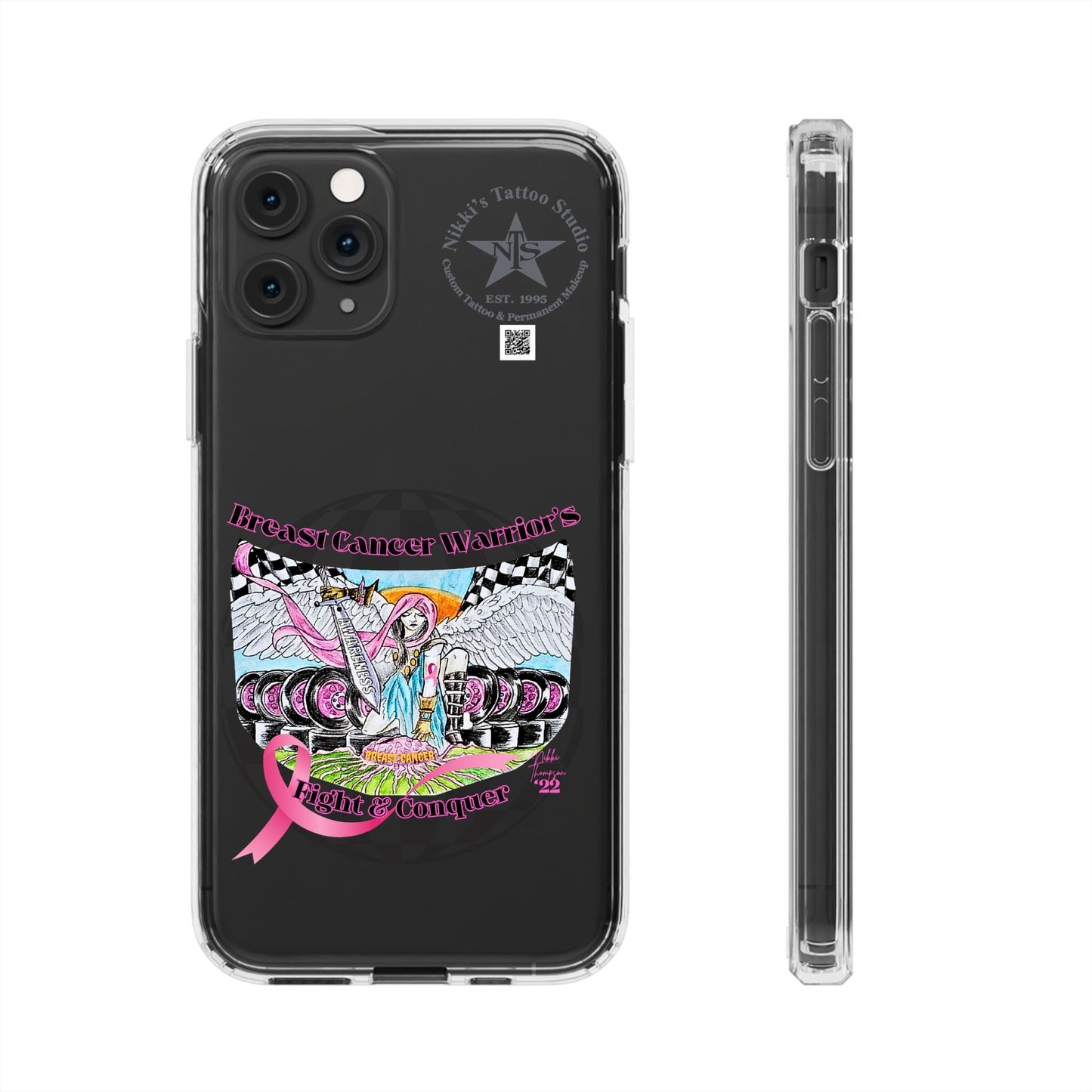 Phone Case - Breast Cancer Warrior by Nikki