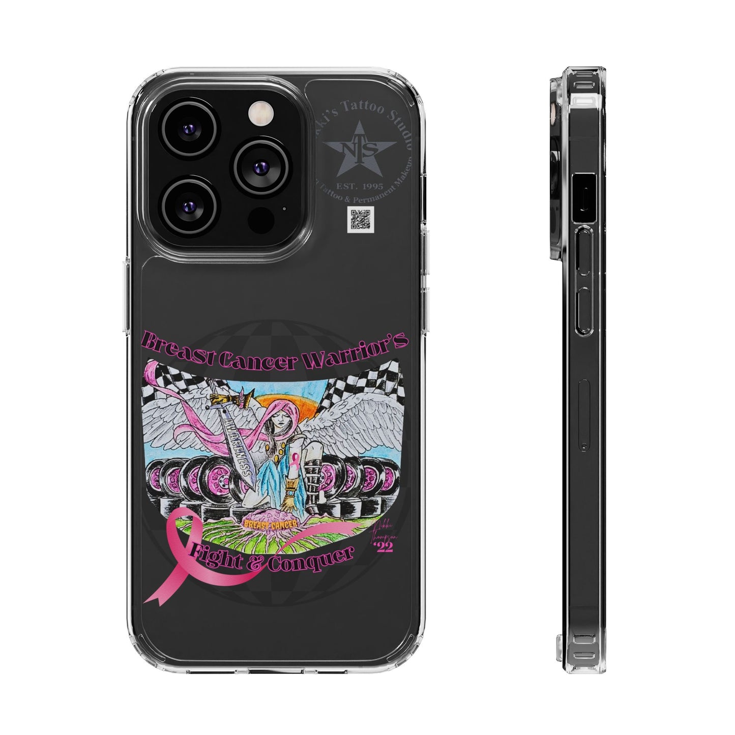 Phone Case - Breast Cancer Warrior by Nikki