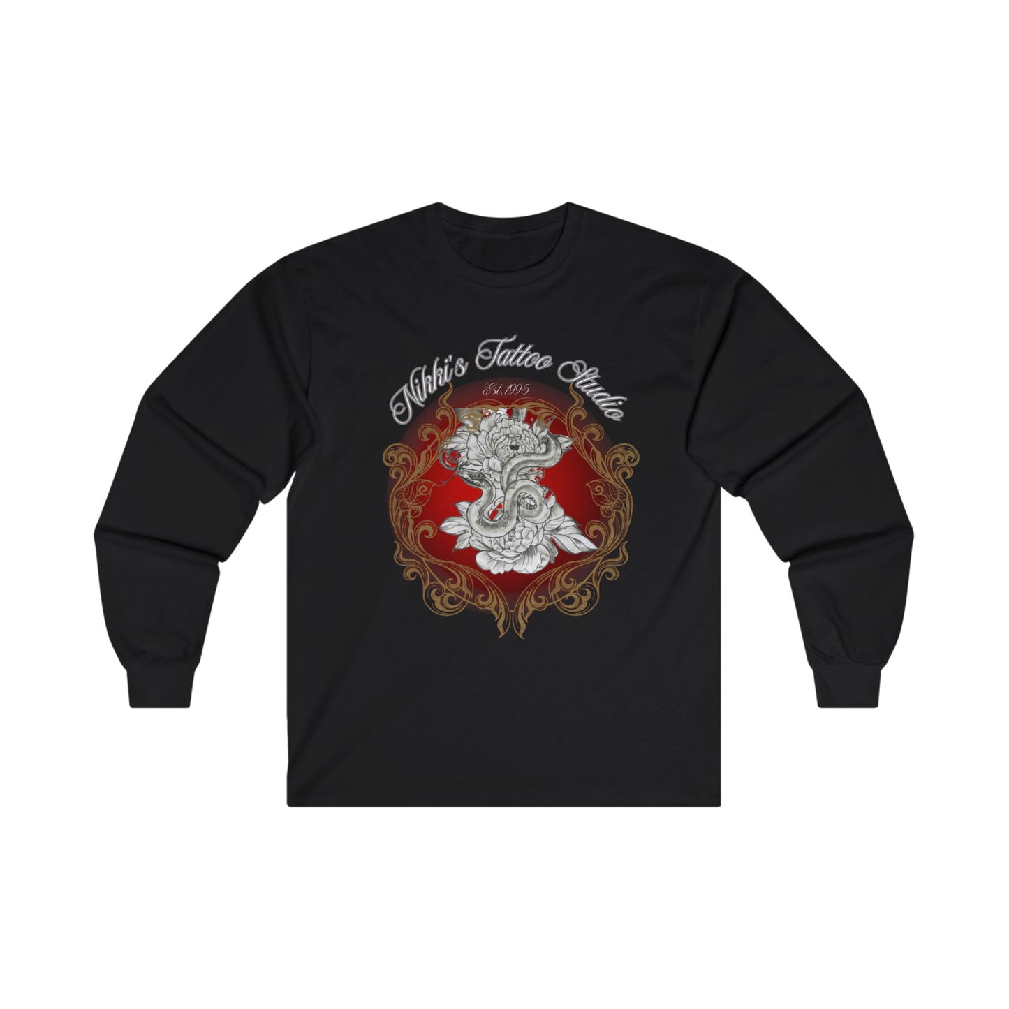T-Shirt Long Sleeved -  Nikki's Tattoo Studio Collection featuring art by Nikki