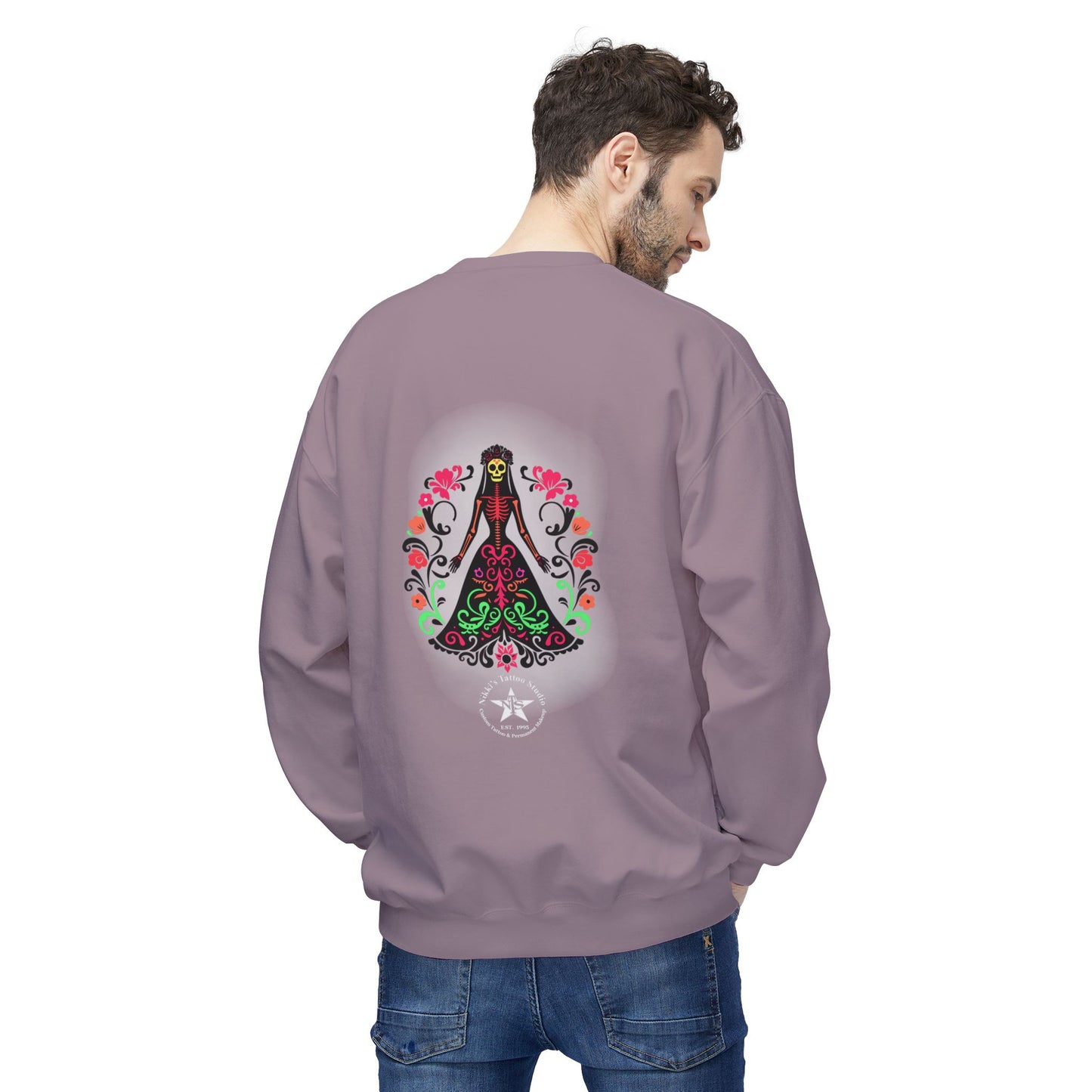 Sweatshirt - Day of the Dead Beautiful Art by Nikki