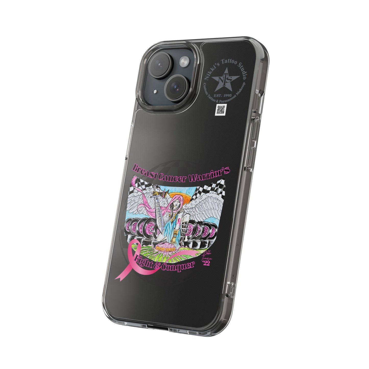 Phone Case - Breast Cancer Warrior by Nikki