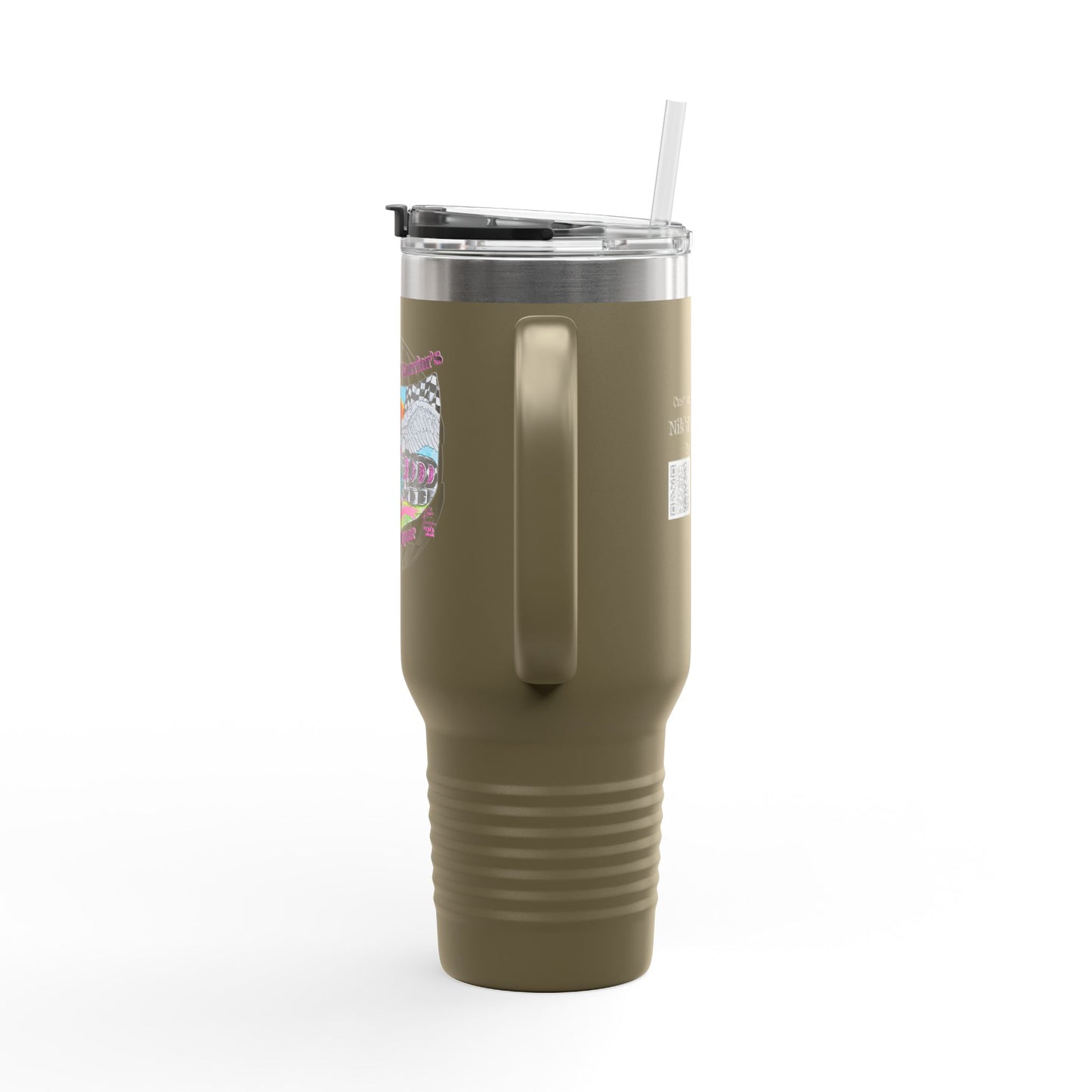 Travel Mug - Breast Cancer Warrior by Nikki