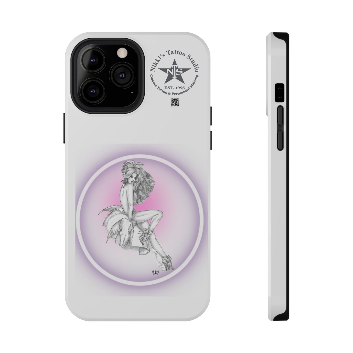 Phone Case: Pin Up Bunny Girl by Nikki