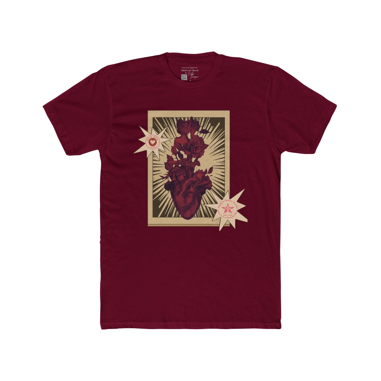 Anatomical Heart Tattoo Unisex Tee - Nikki Thomspon Design