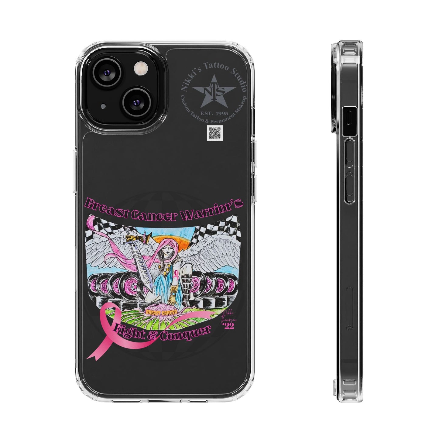 Phone Case - Breast Cancer Warrior by Nikki