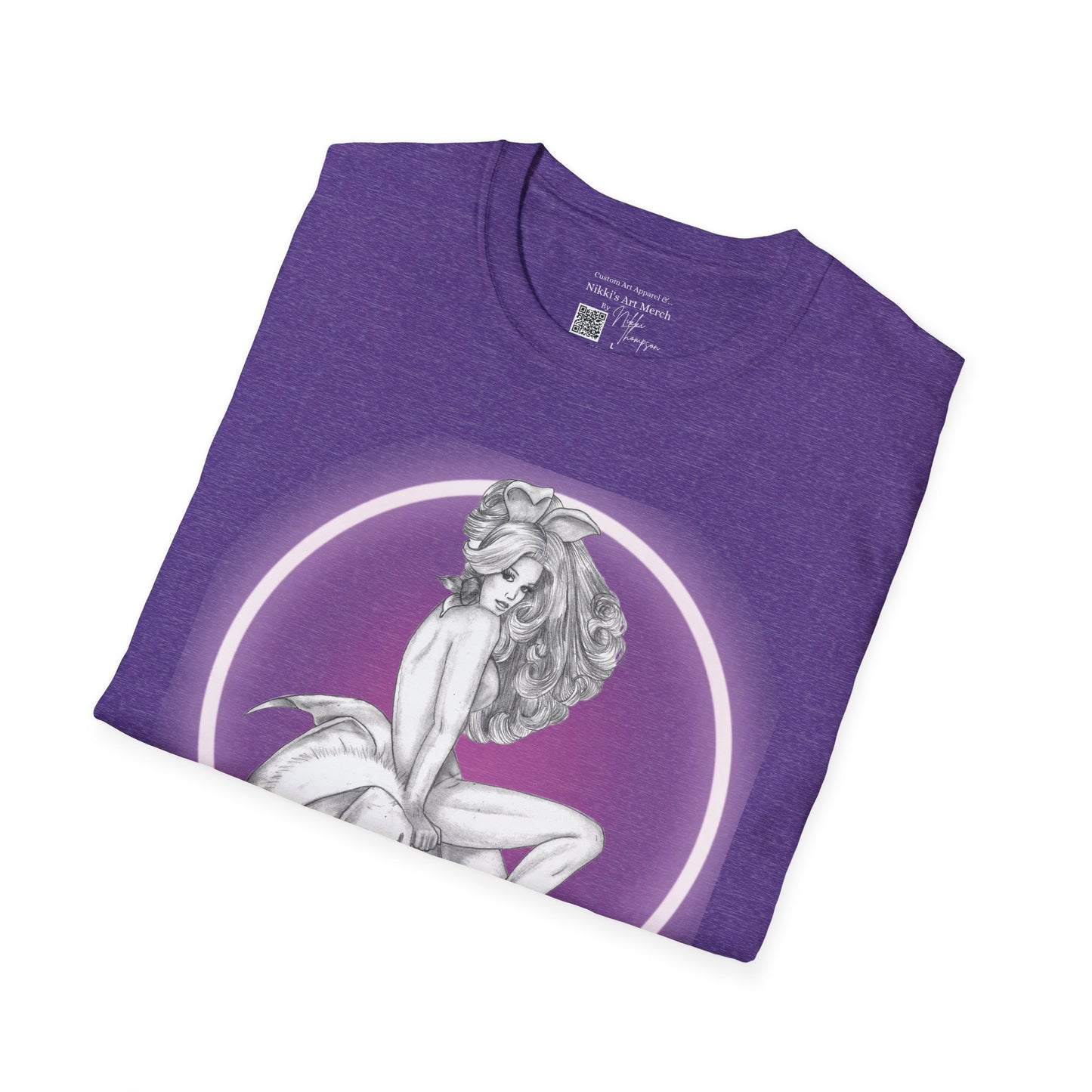 T-Shirt - Pretty Pin Up Bunny by Nikki