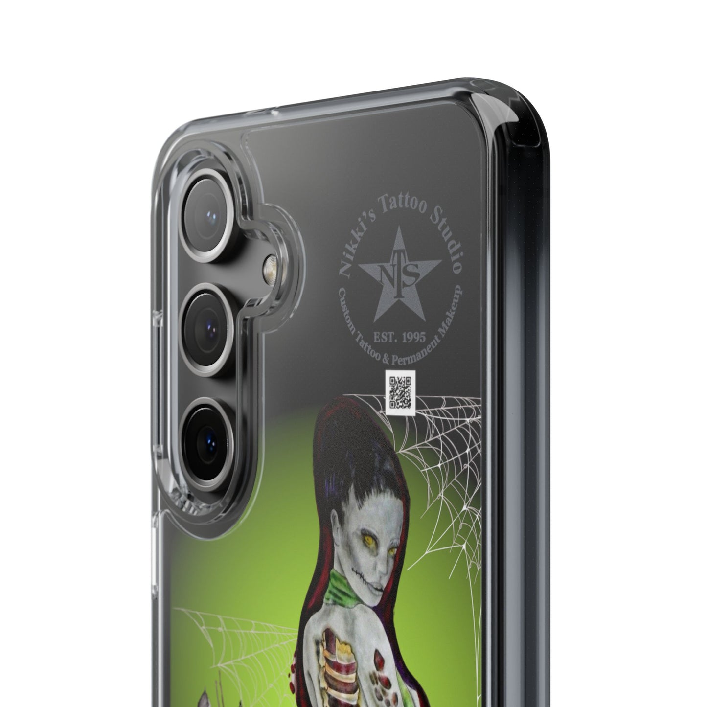 Phone Case Clear - Lady Zombie by Nikki Thompson