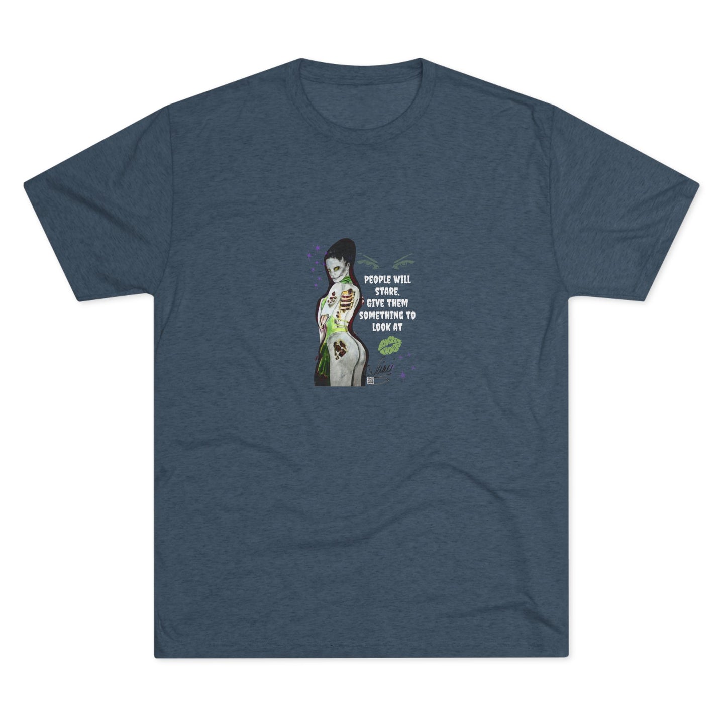 T-Shirt Unisex Crew - Zombie Lady by Nikki - Give Them Something To Look At