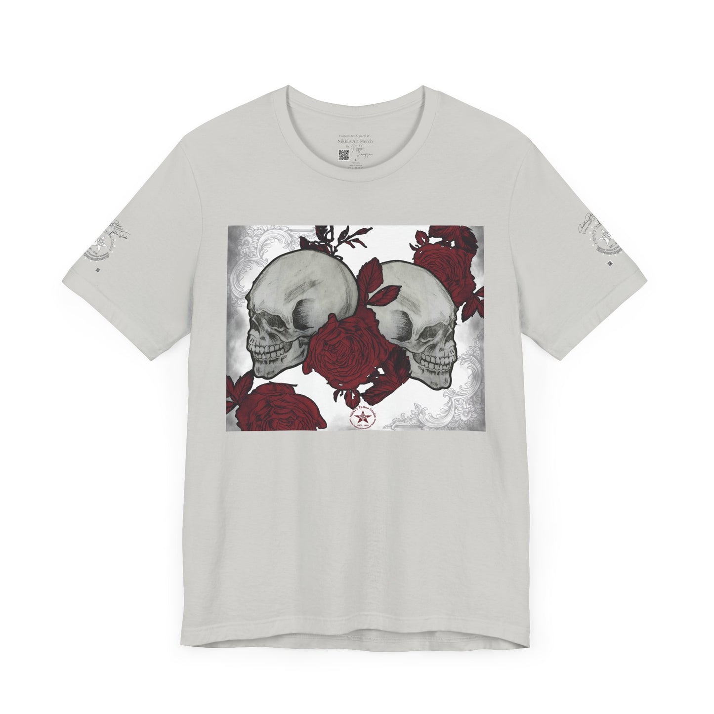Skulls and Roses Art by Nikki - 30th Anniversary Unisex Jersey Short Sleeve Tee