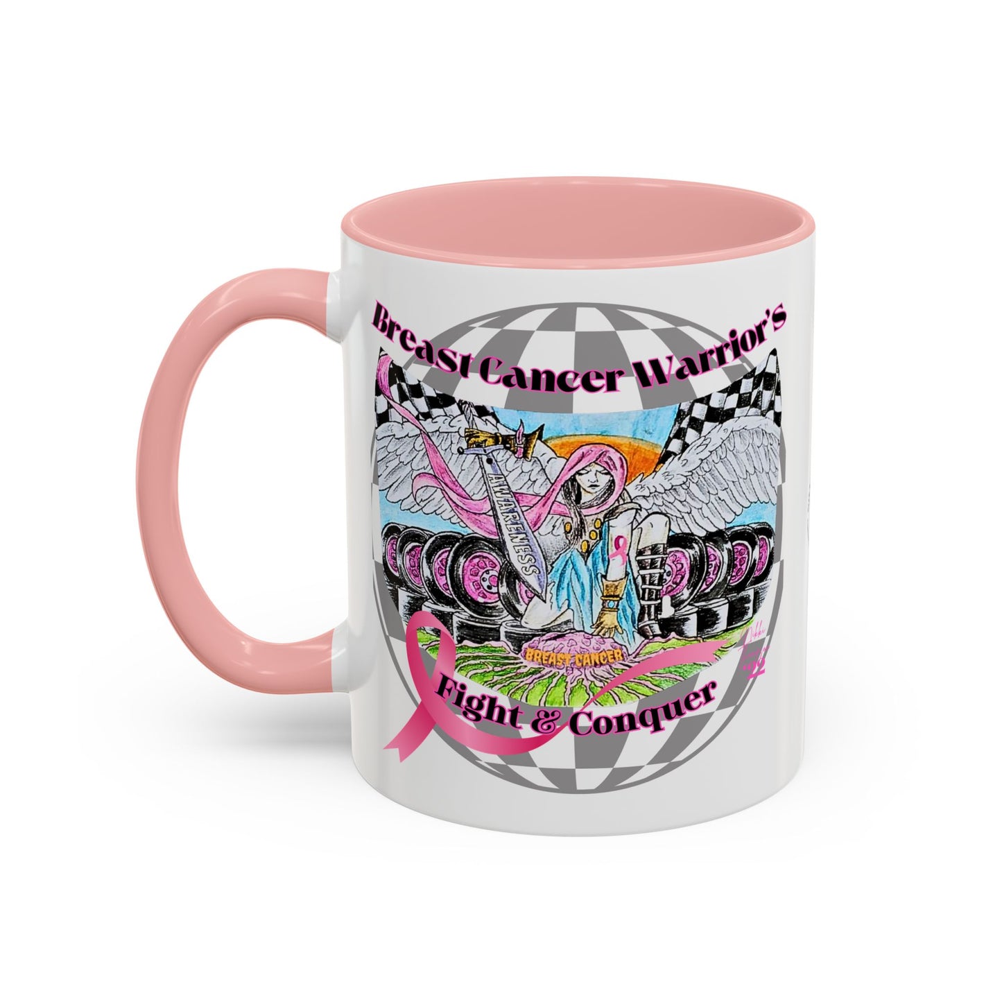 Mug - Breast Cancer Warrior by Nikki