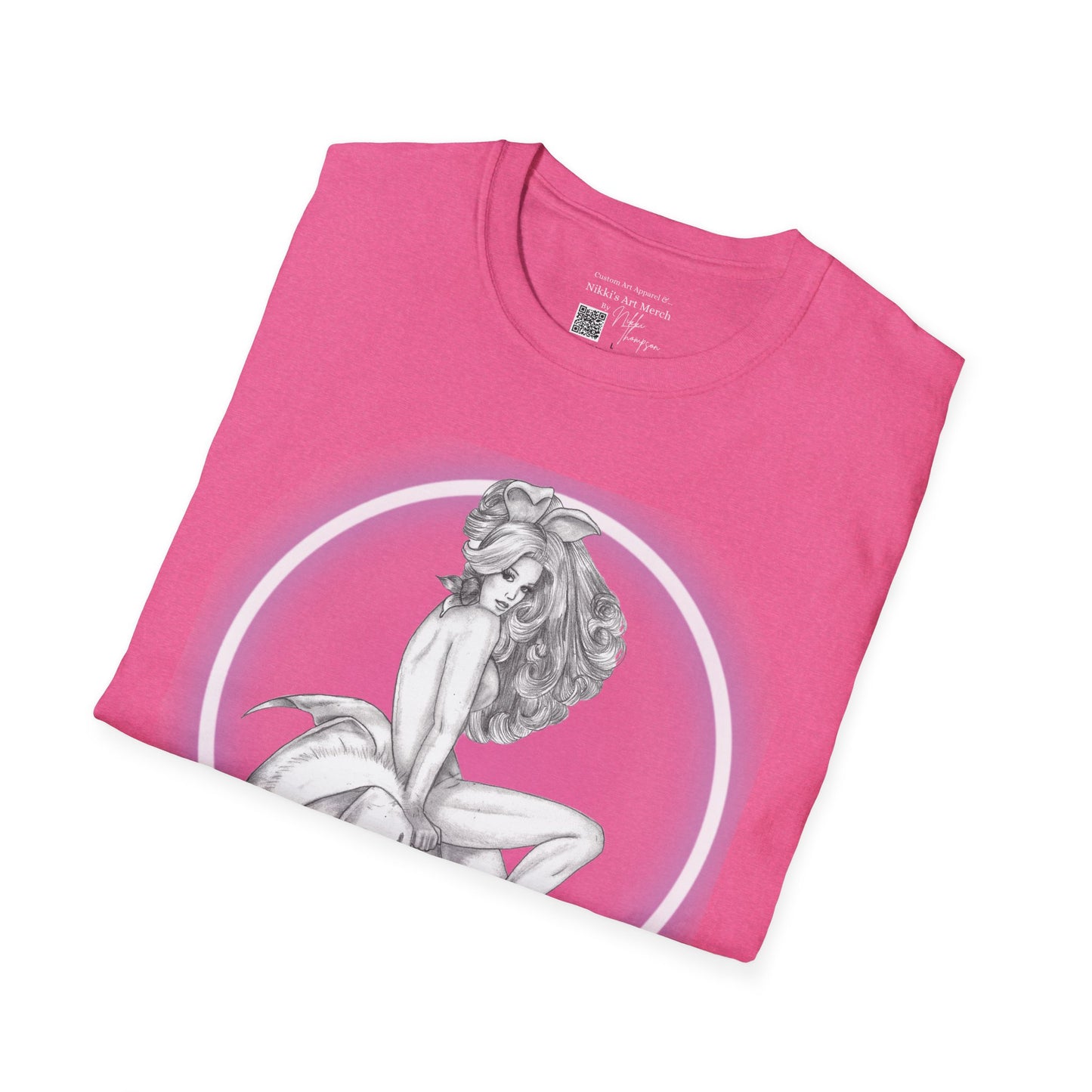 T-Shirt - Pretty Pin Up Bunny by Nikki
