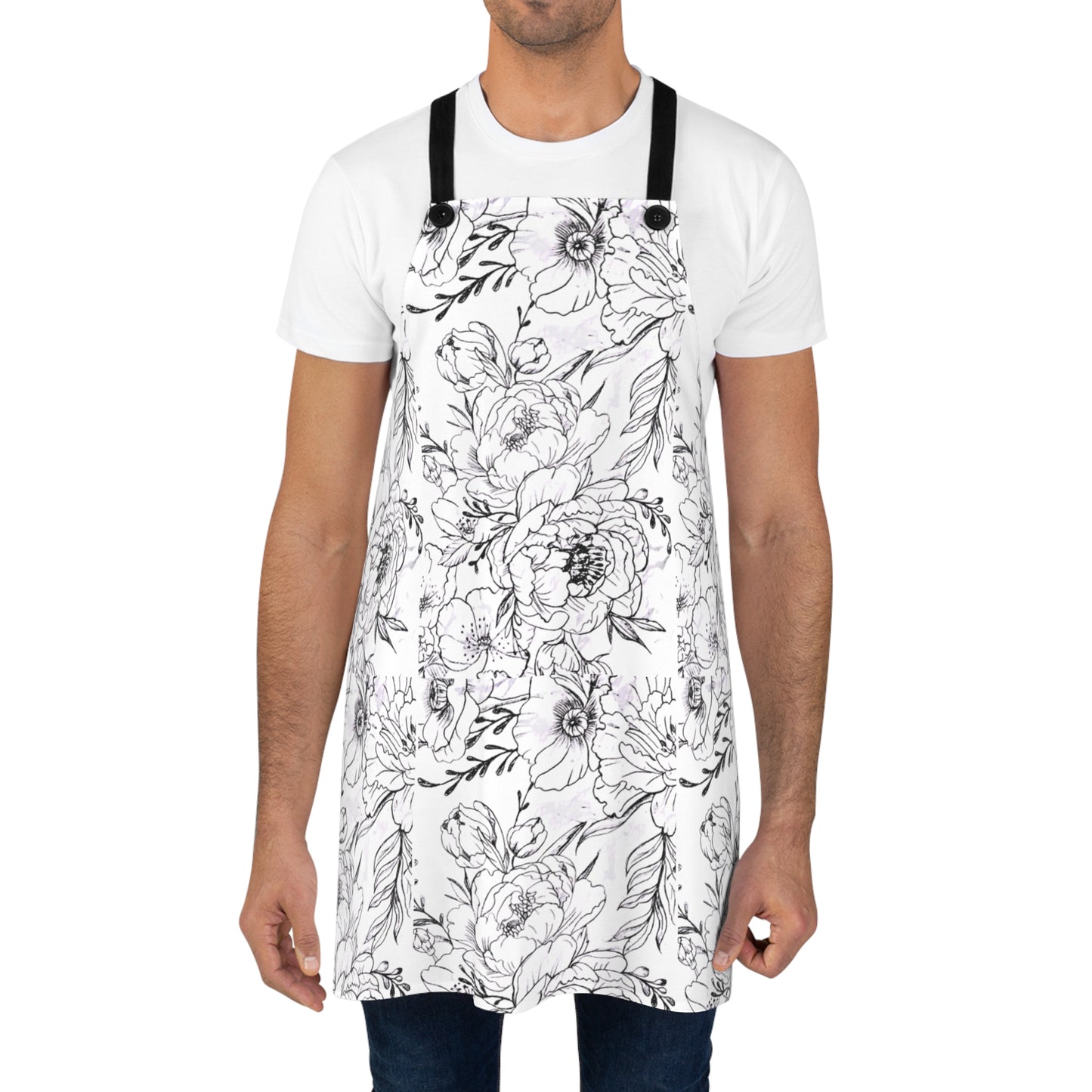 Apron - Floral Artwork by Nikki