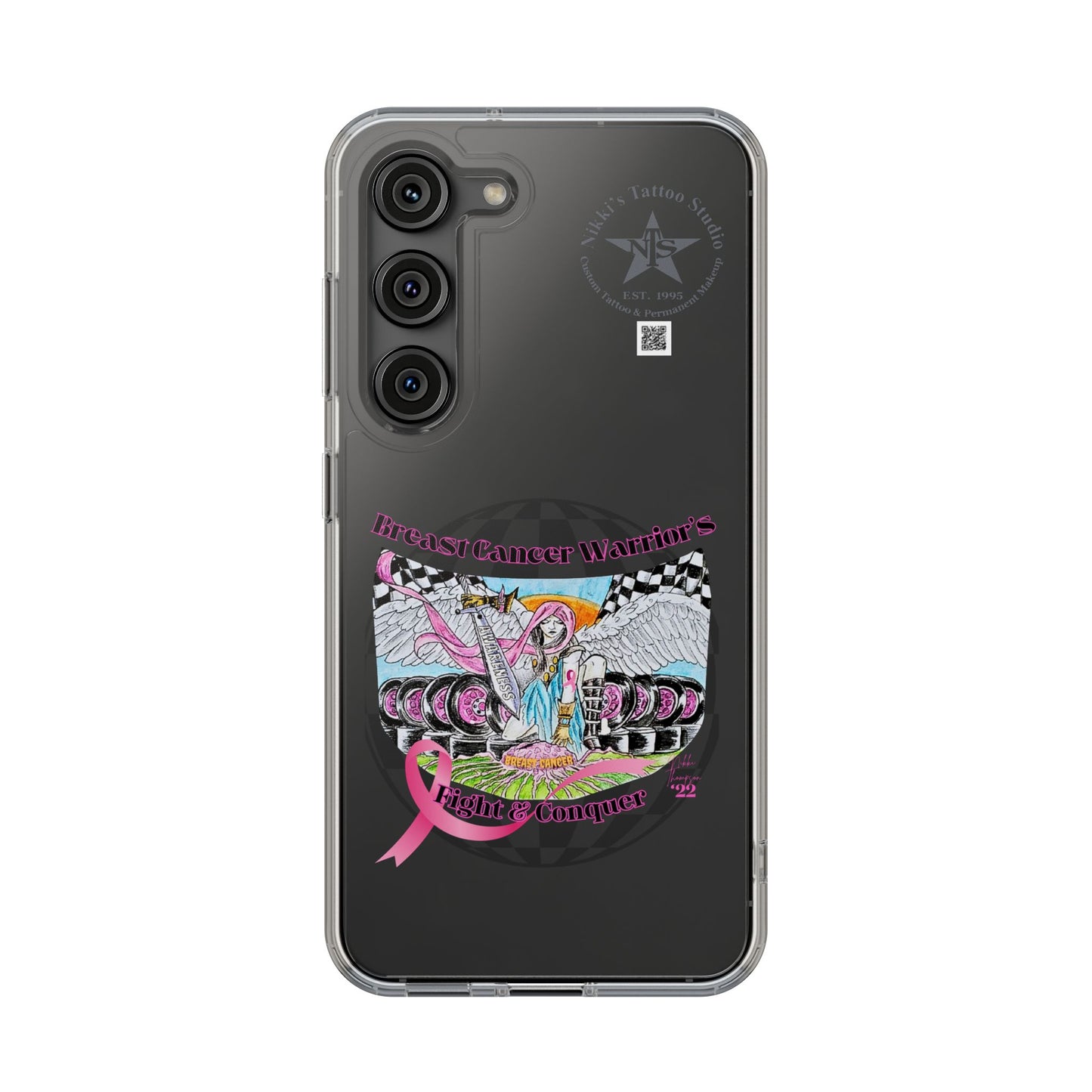 Phone Case - Breast Cancer Warrior by Nikki