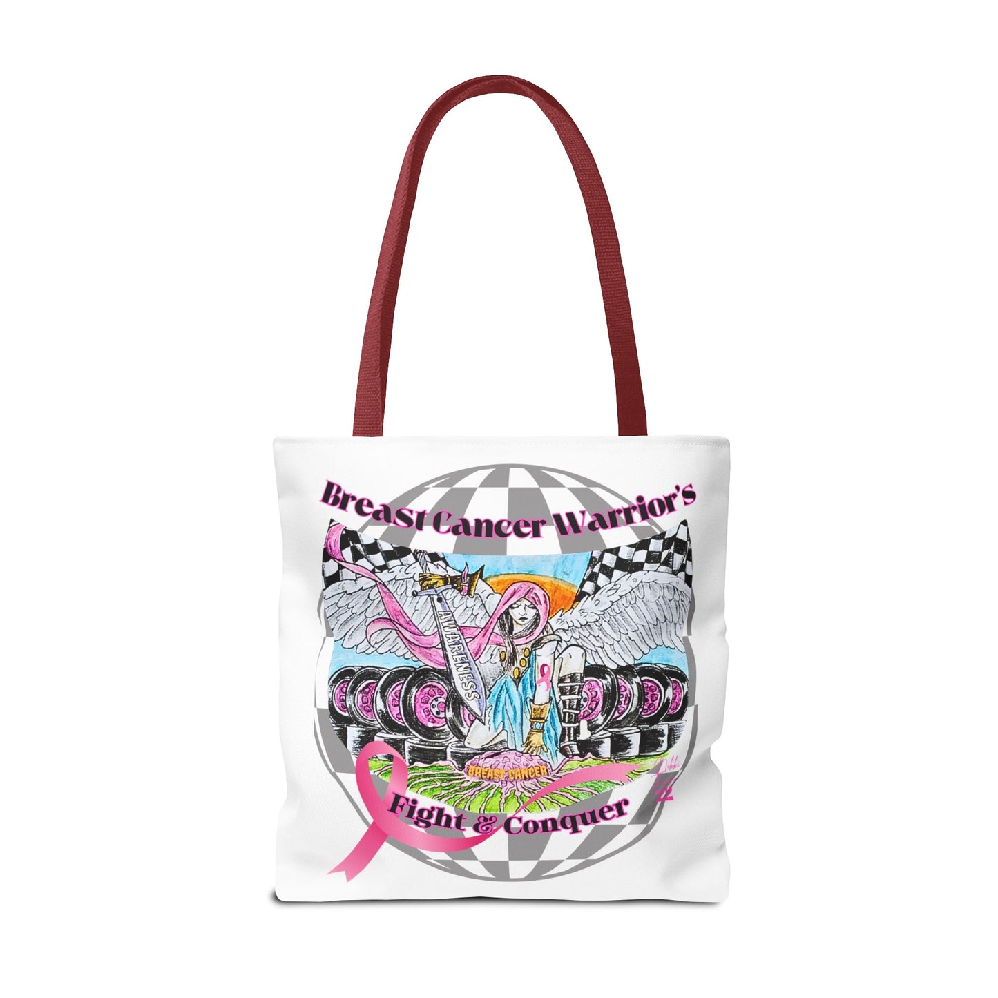 Tote Bag - Breast Cancer Warrior by Nikki