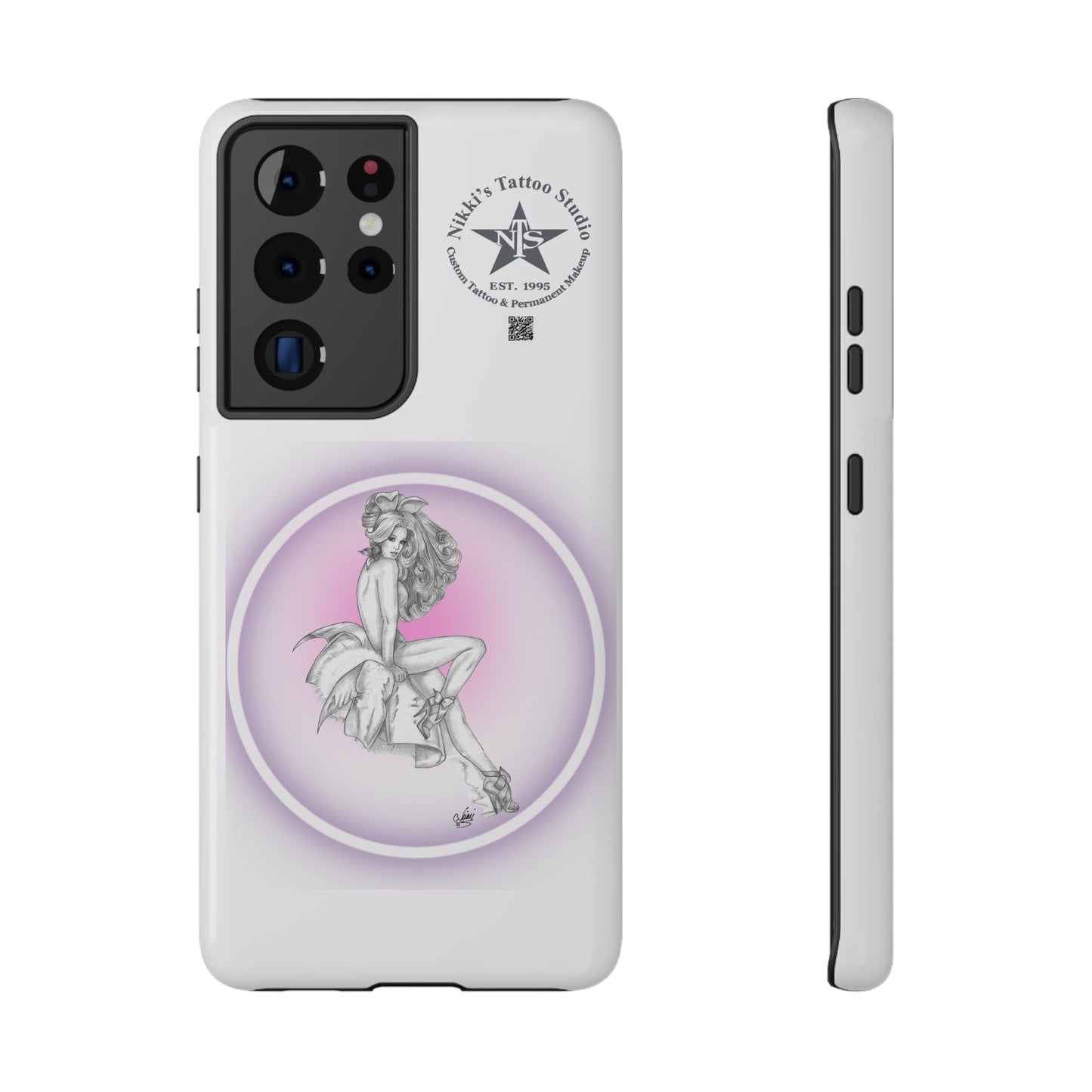 Phone Case: Pin Up Bunny Girl by Nikki