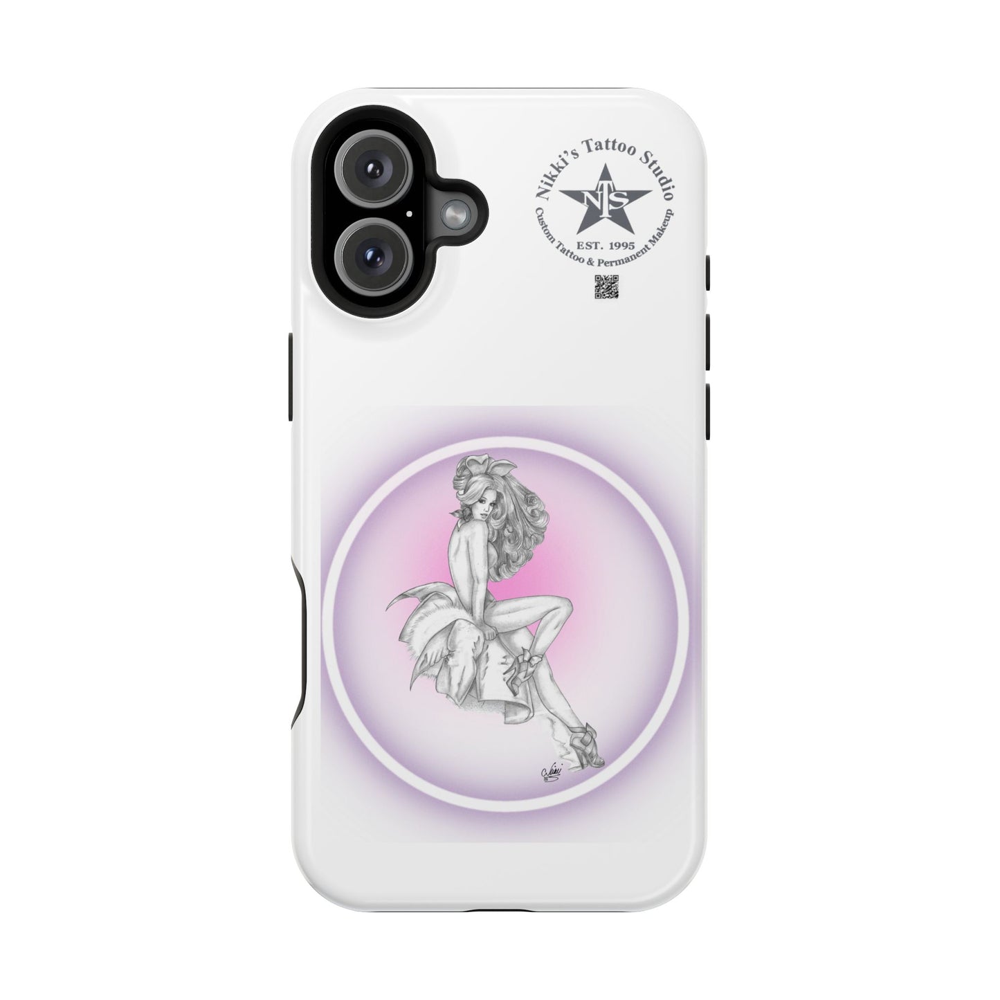 Phone Case: Pin Up Bunny Girl by Nikki