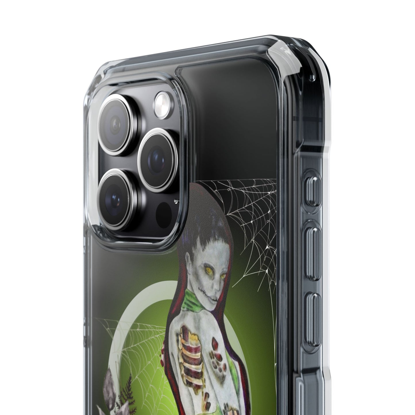 Phone Case Magnetic Clear - Zombie Lady by Nikki Thompson
