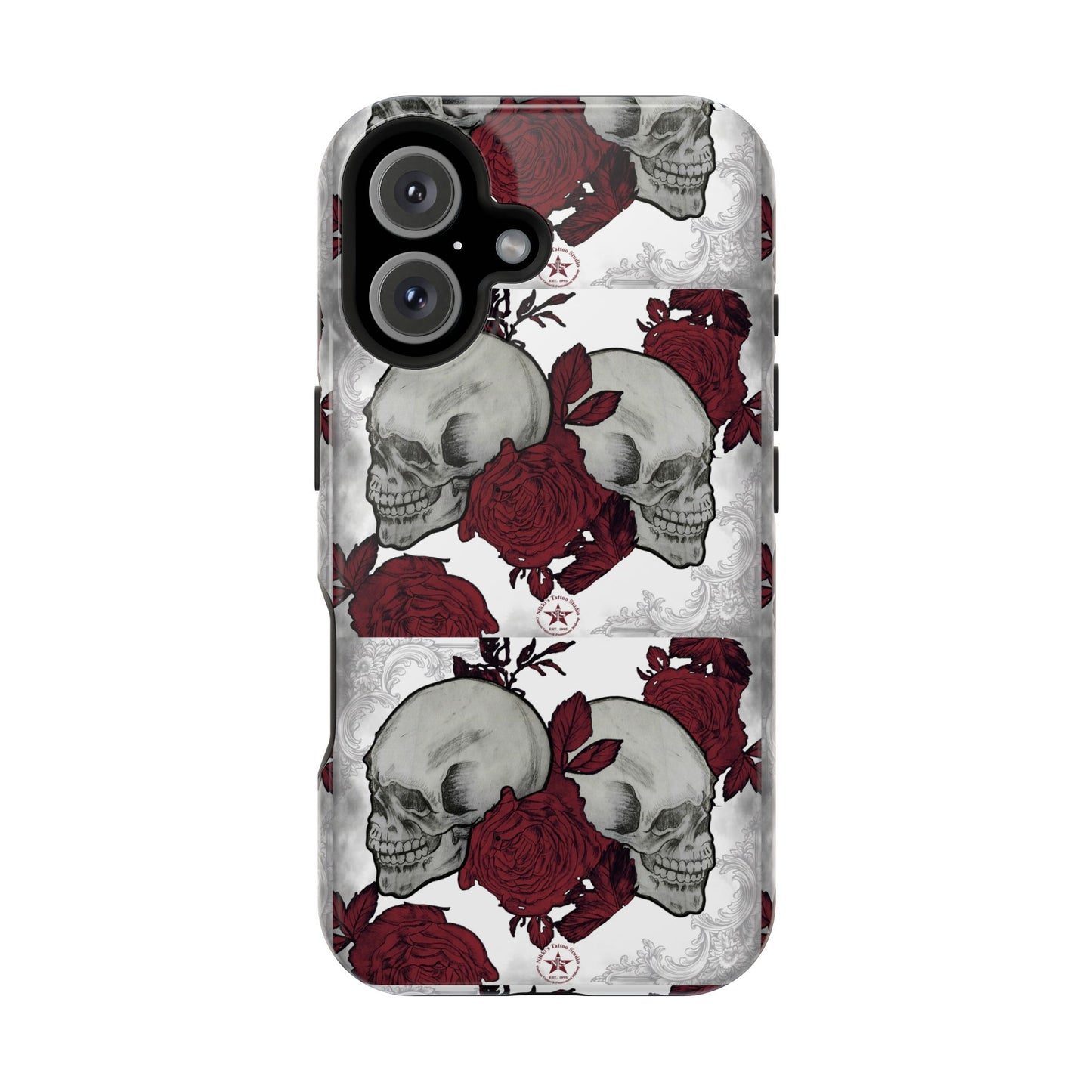 Skulls and Roses by Nikki - iPhone Case
