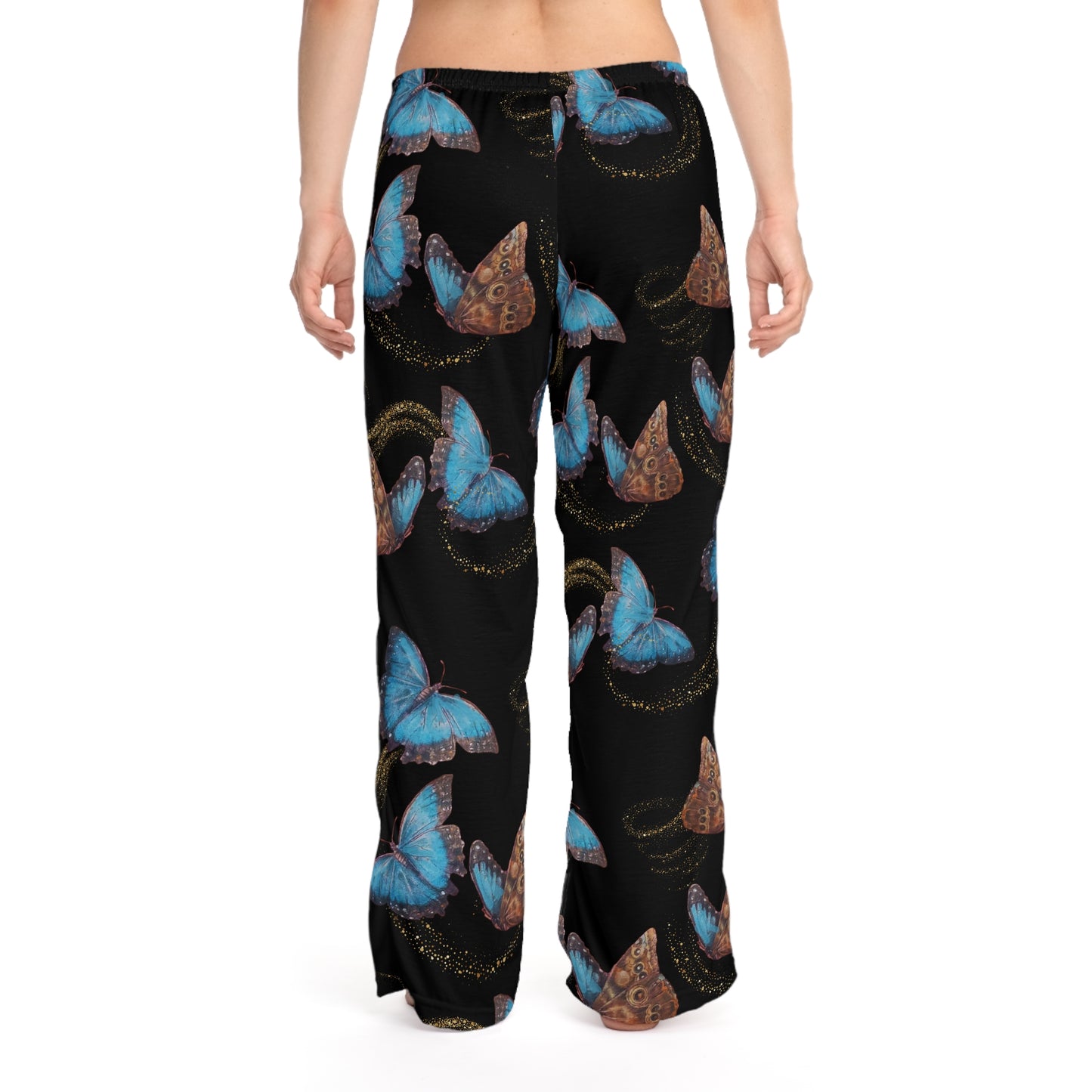 Butterfly Blue Morphis Tattoo by Nikki - Pajama Pants