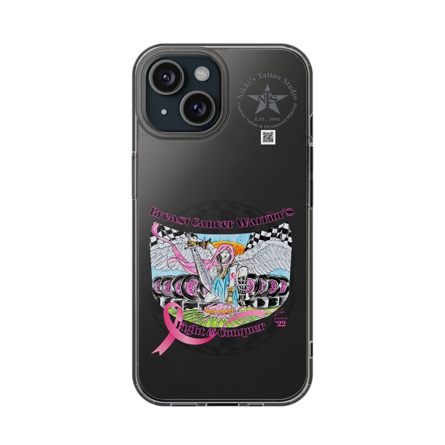 Phone Case - Breast Cancer Warrior by Nikki