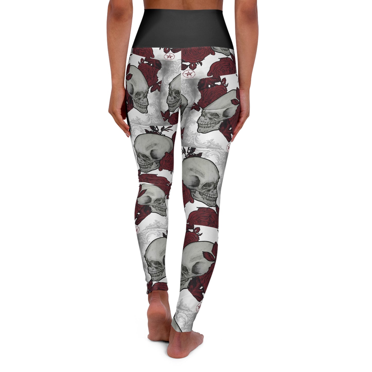 Skulls and Roses by Nikki - Yoga Leggings