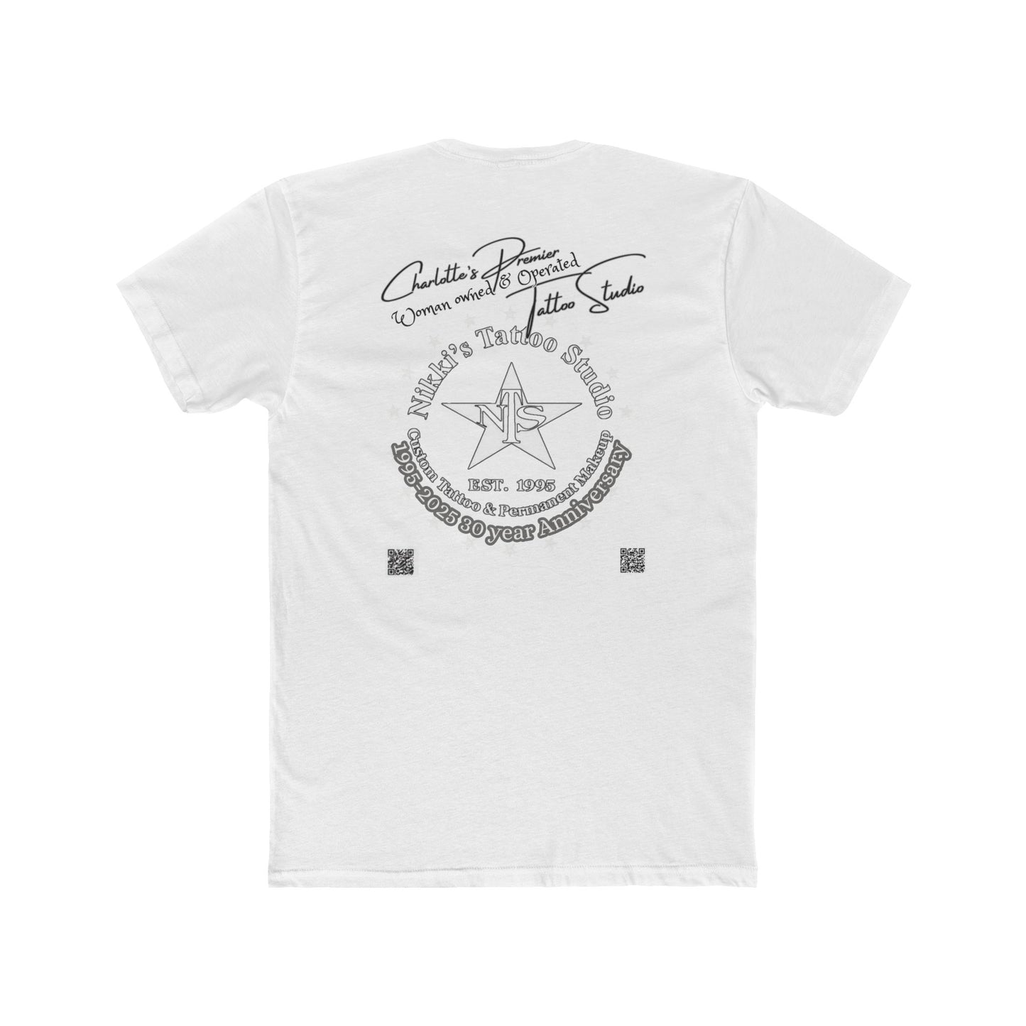 Anatomical Heart Tattoo by Nikki Unisex Cotton Crew Tee