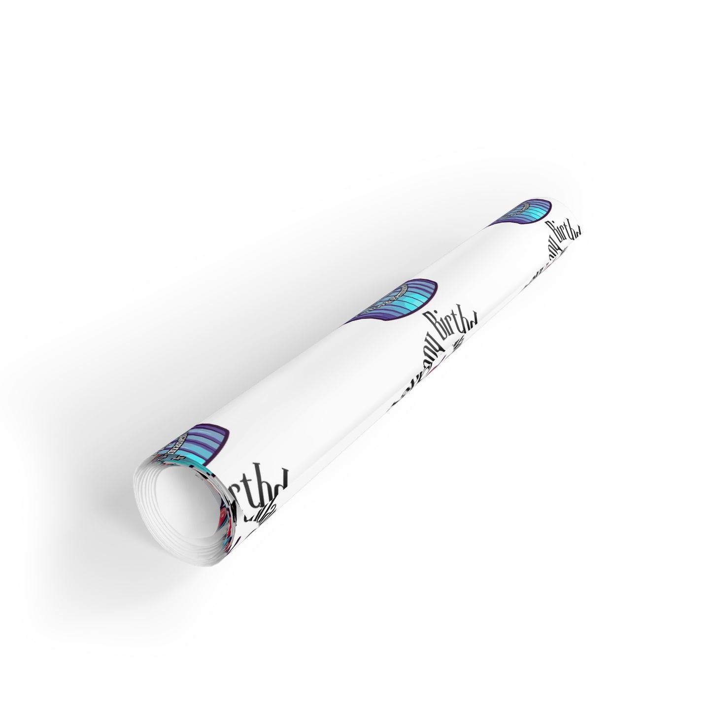 Nikki's Tattoo Studio - BIRTHDAY Cupcake Gift Wrapping Paper Rolls, 1pc