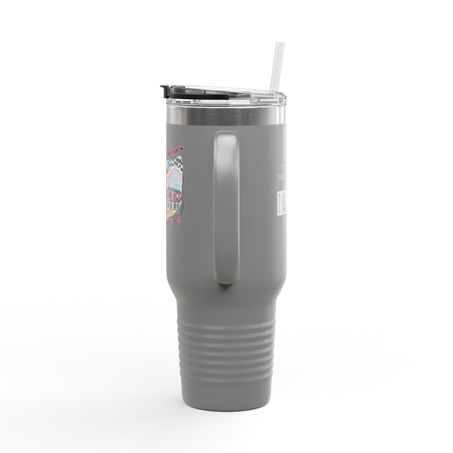 Travel Mug - Breast Cancer Warrior by Nikki