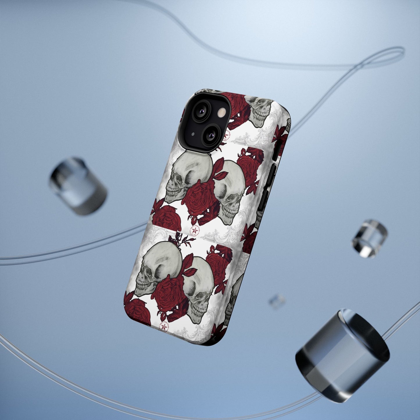 Skulls and Roses by Nikki - iPhone Case
