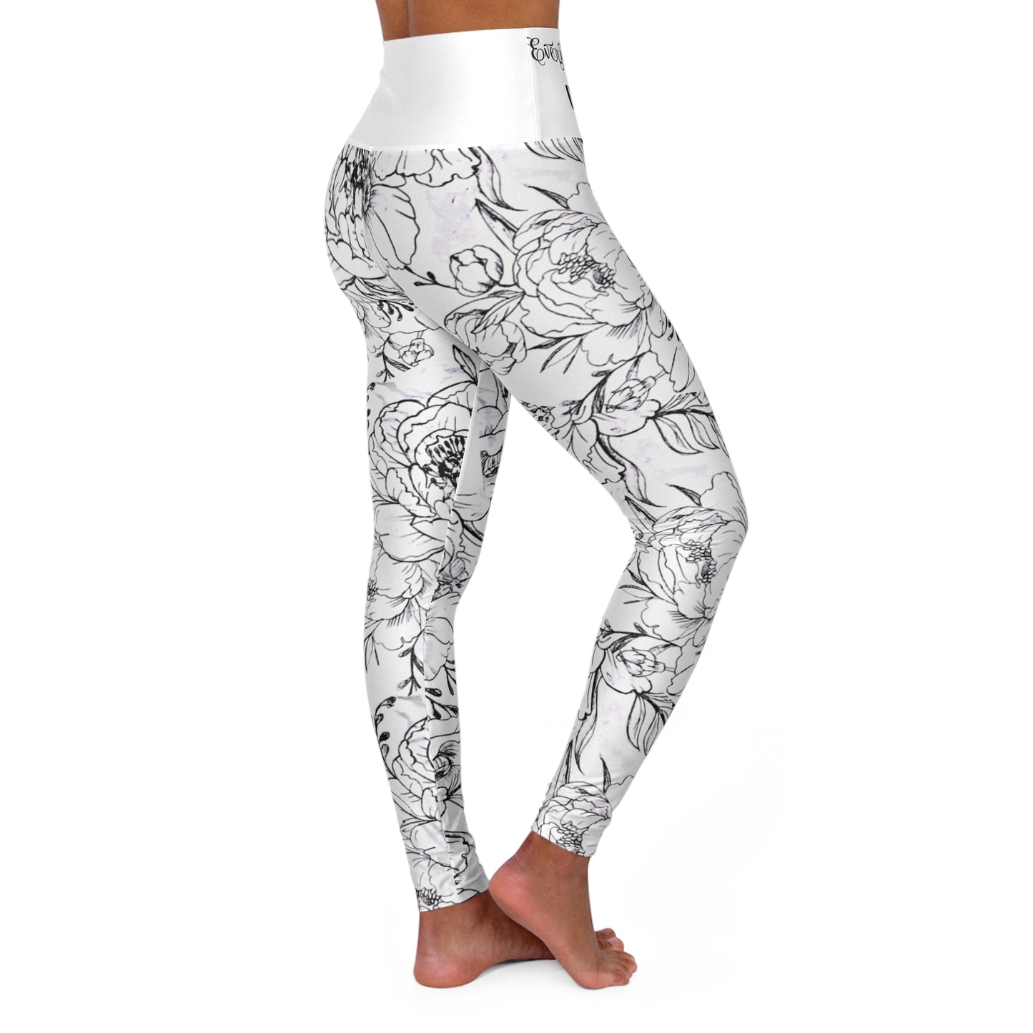 Yoga Leggings - Nikki's Peony Art