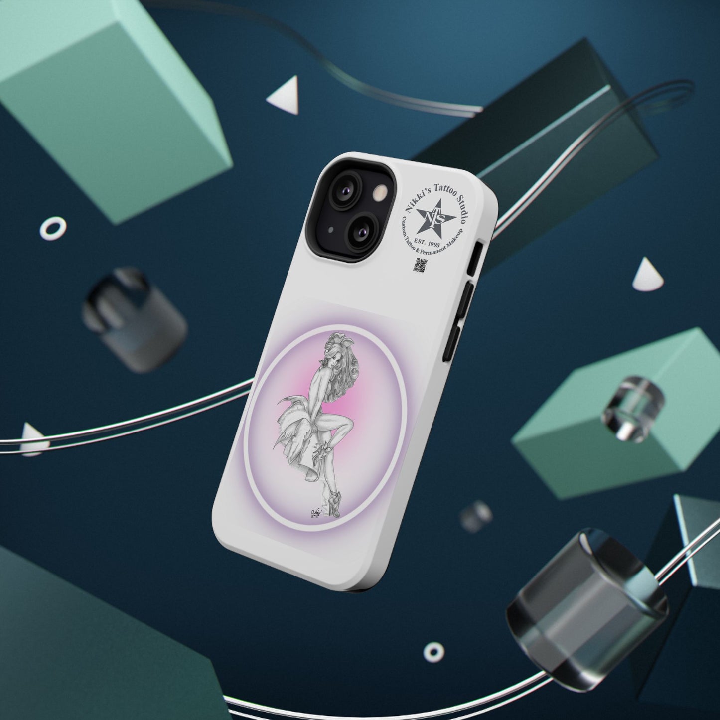 Phone Case: Pin Up Bunny Girl by Nikki