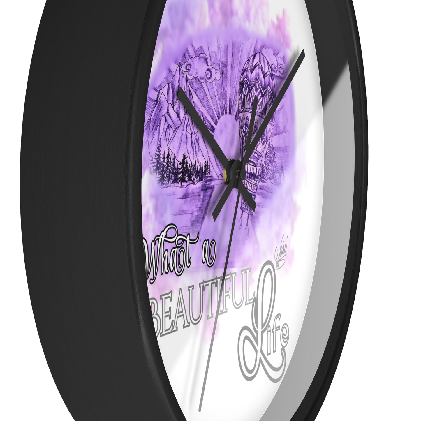 Wall Clock - What A Beautiful LIfe by Nikki