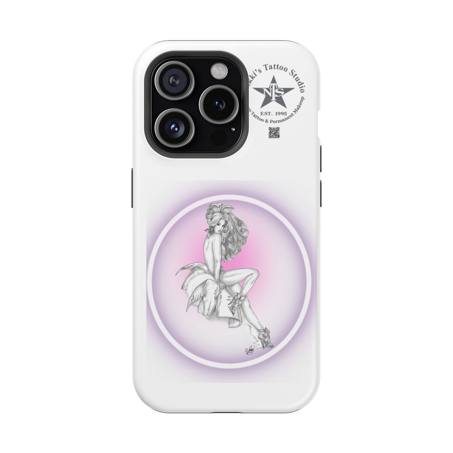 Phone Case: Pin Up Bunny Girl by Nikki