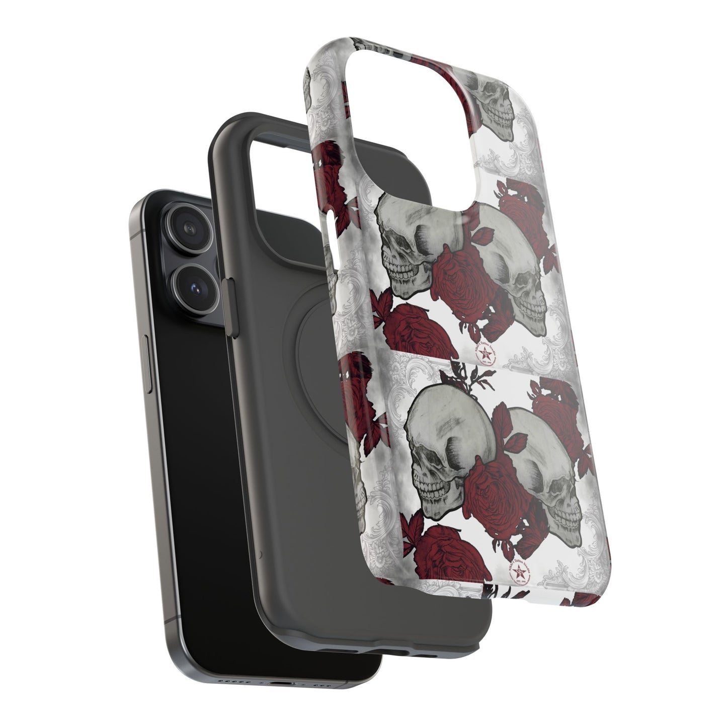 Skulls and Roses by Nikki - iPhone Case