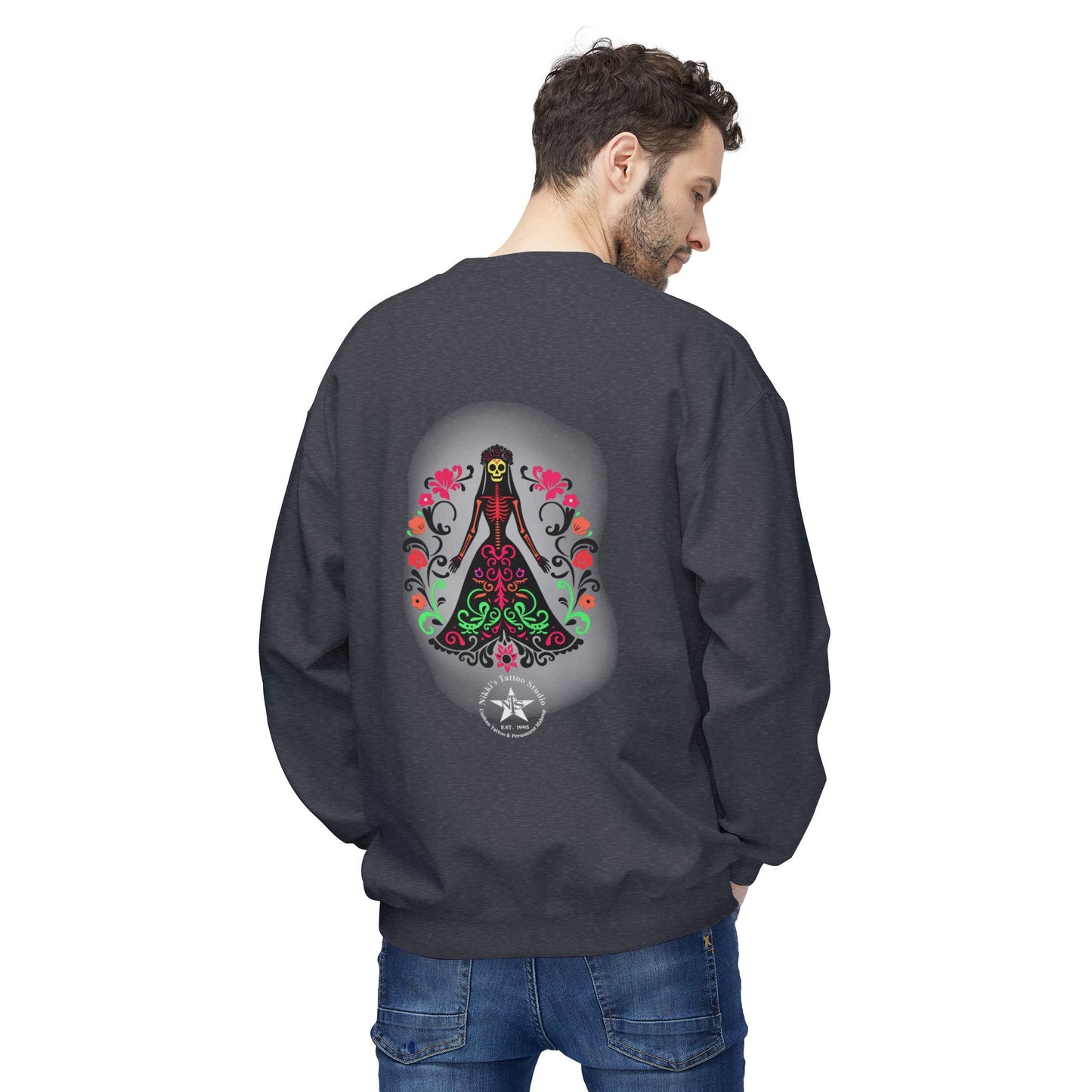 Sweatshirt - Day of the Dead Beautiful Art by Nikki