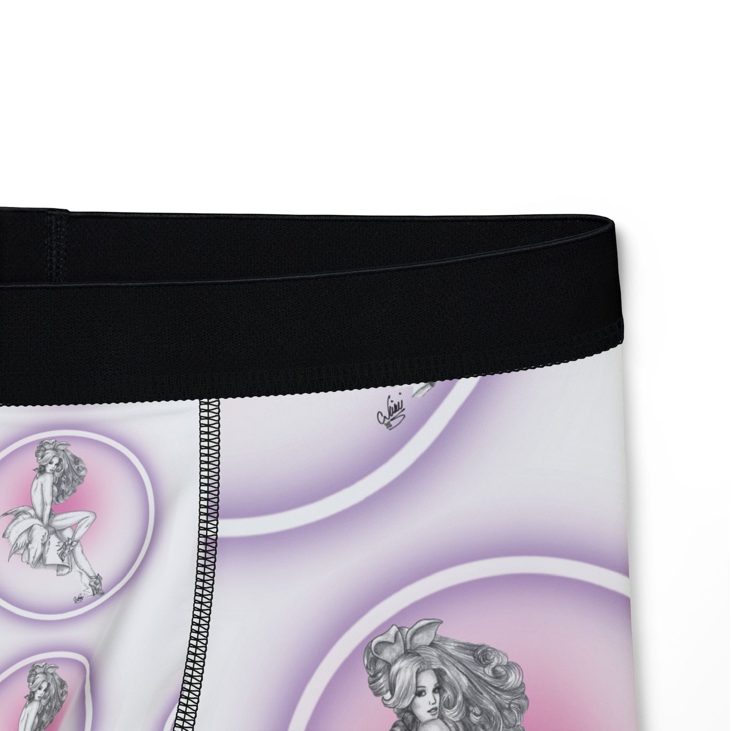 Men's Boxers - Pretty Bunny Pin Up by Nikki