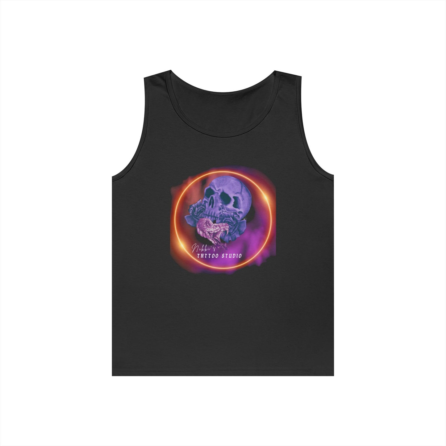 Tank Unisex - Nikki's Tattoo Studio Collection Snake and Skull