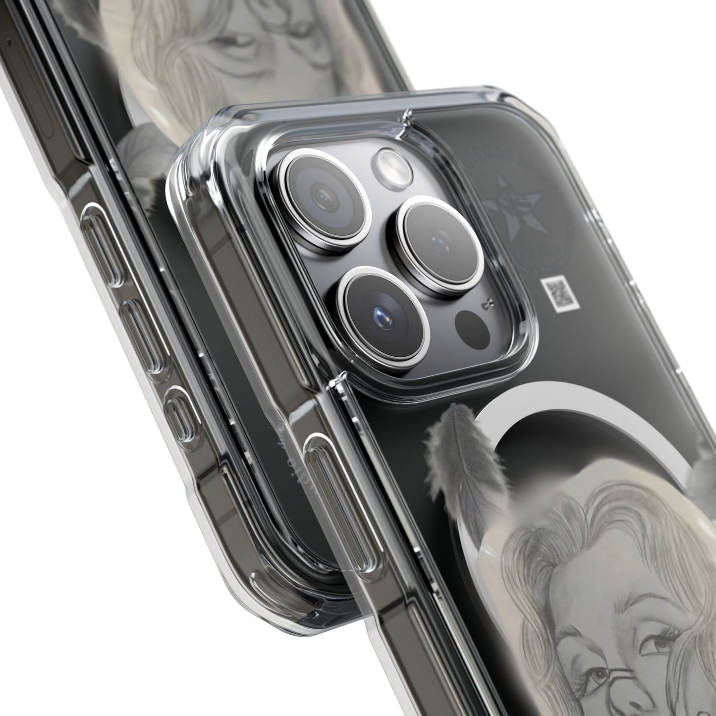 Phone Case iPhone 14, iPhone 15 - Painted Lady Face by Nikki