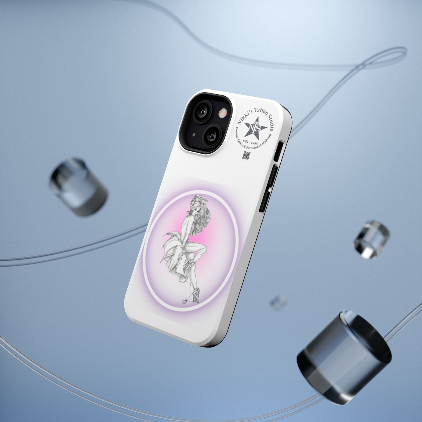 Phone Case: Pin Up Bunny Girl by Nikki