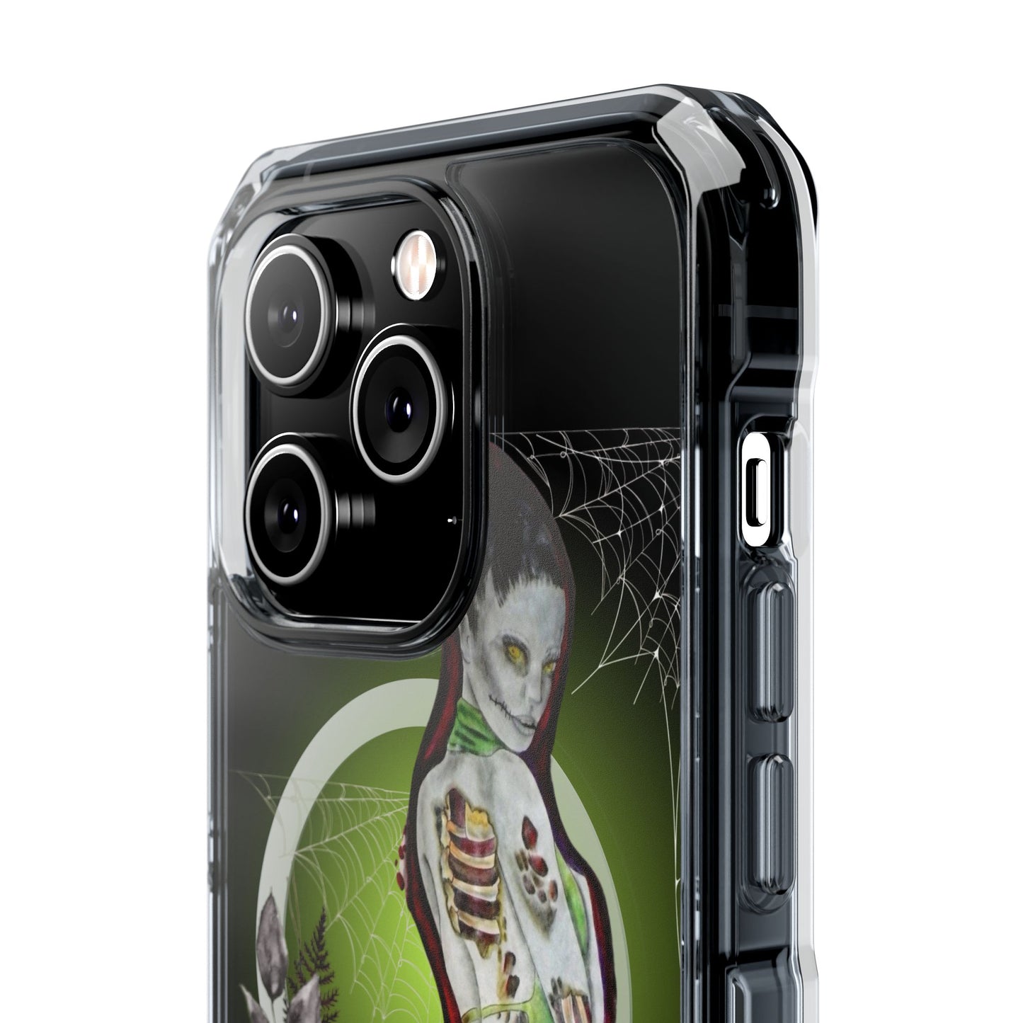 Phone Case Magnetic Clear - Zombie Lady by Nikki Thompson