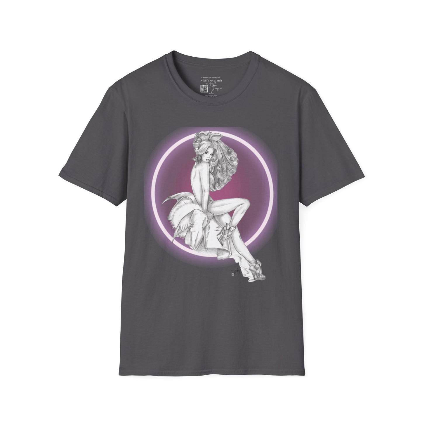 T-Shirt - Pretty Pin Up Bunny by Nikki