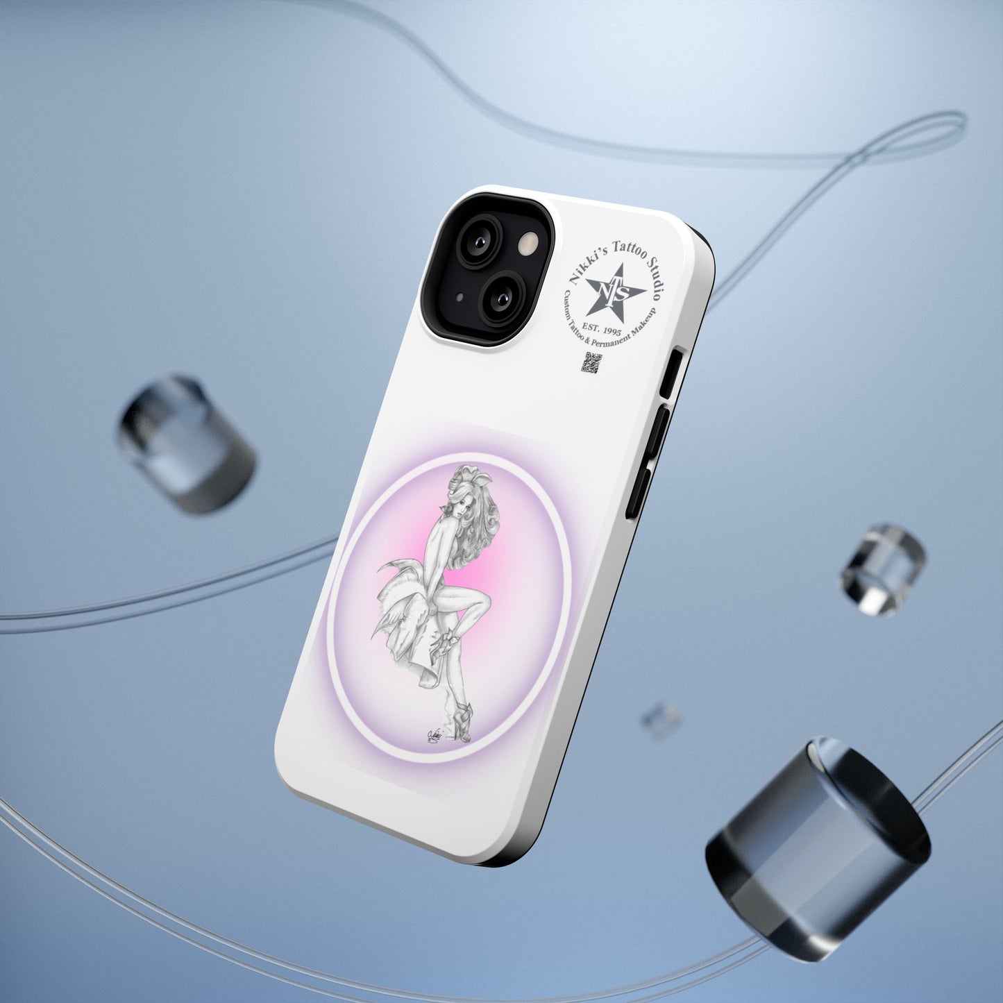 Phone Case: Pin Up Bunny Girl by Nikki