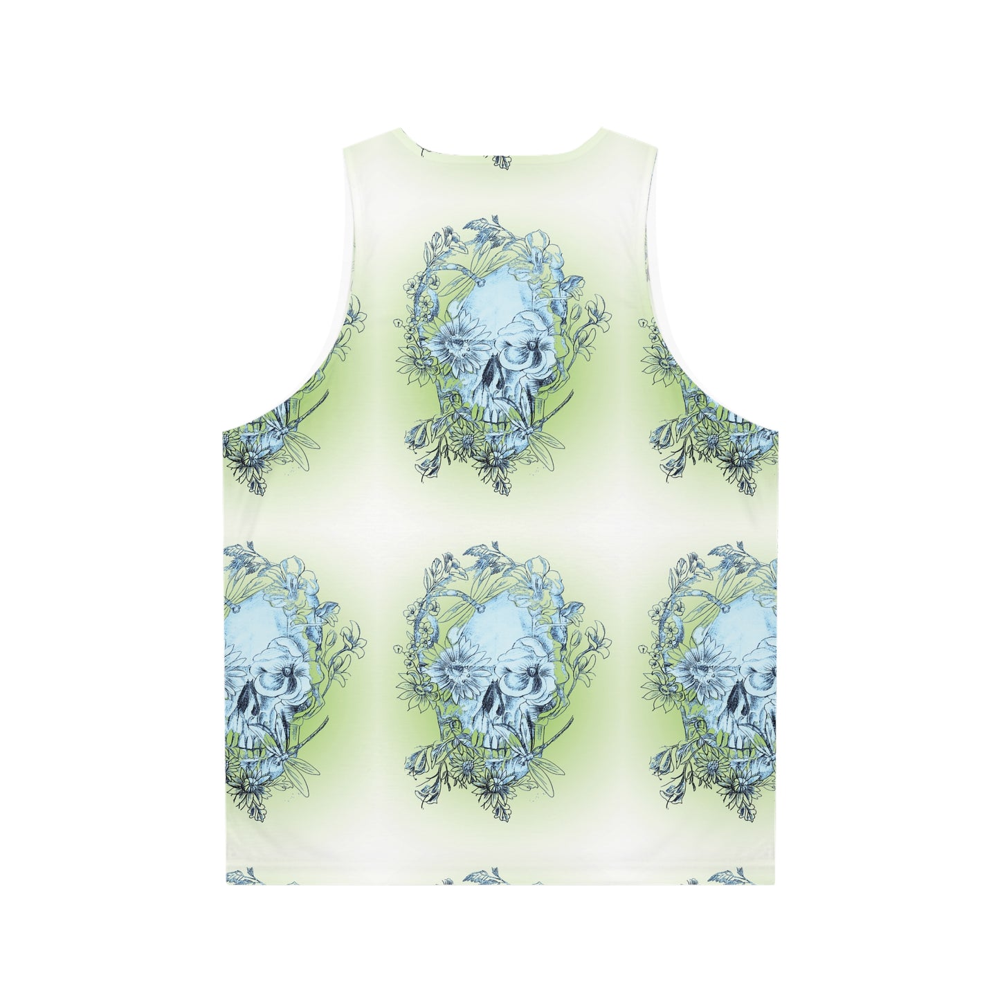 Floral Skull Tattoo by Nikki - Unisex Tank Top