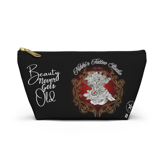 Accessory Pouch with Tattoo Art by Nikki