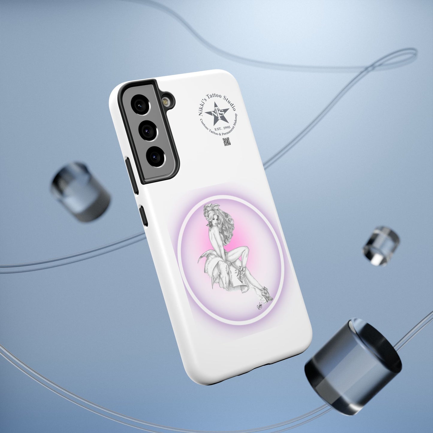 Phone Case: Pin Up Bunny Girl by Nikki
