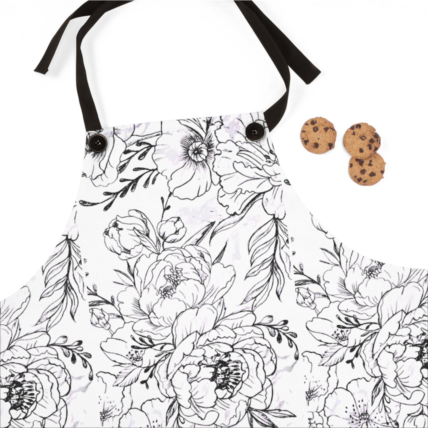 Apron - Floral Artwork by Nikki