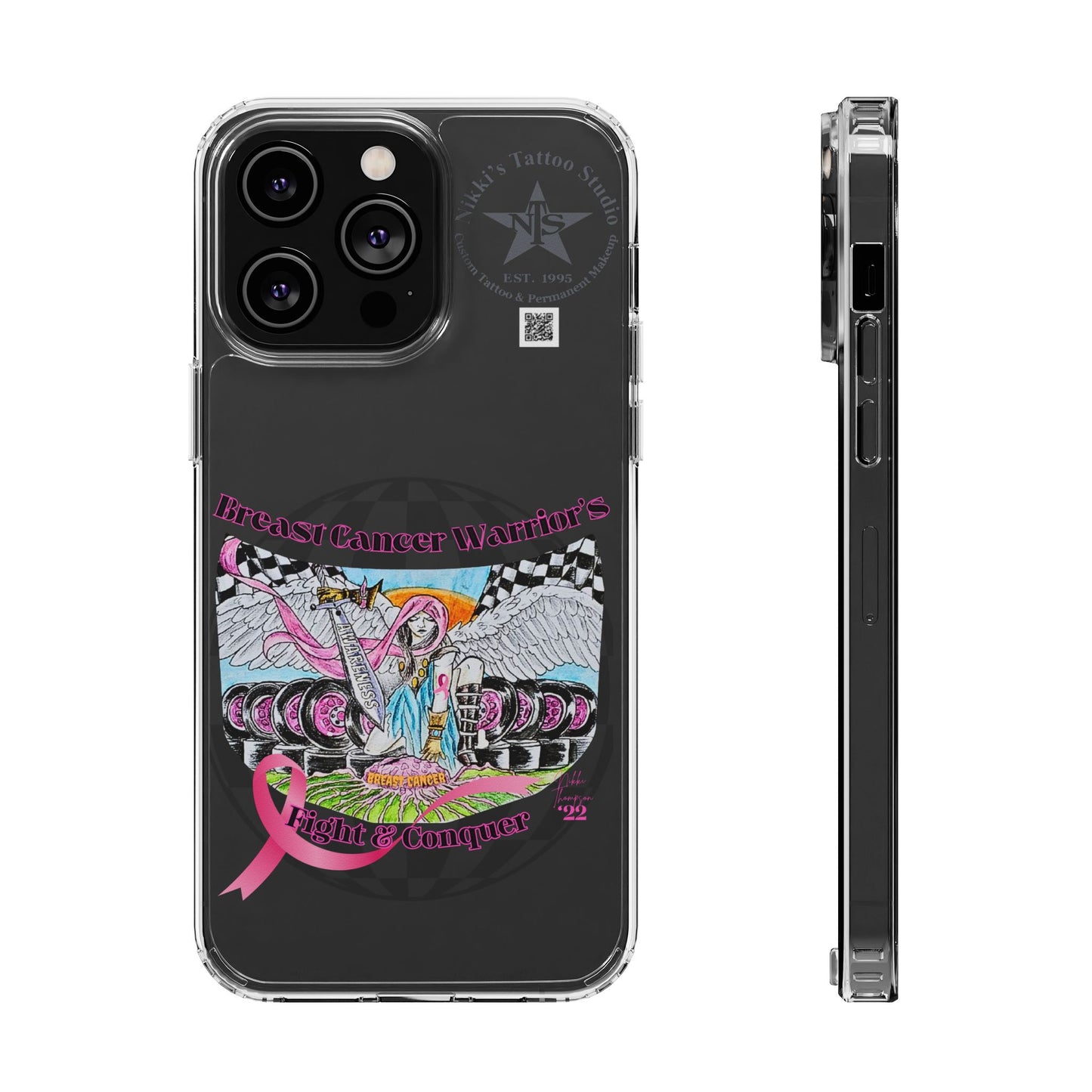 Phone Case - Breast Cancer Warrior by Nikki