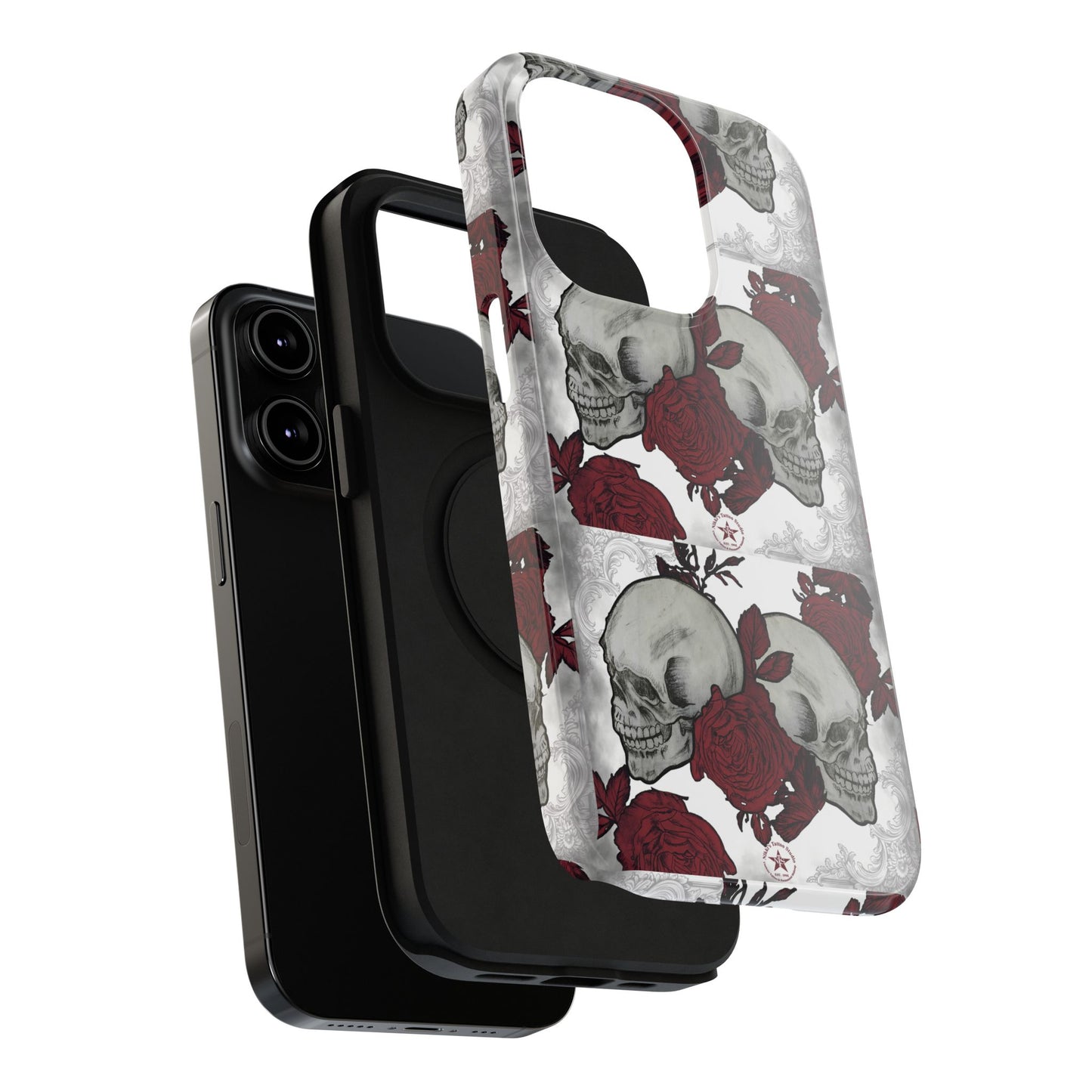 Skulls and Roses by Nikki - iPhone Case