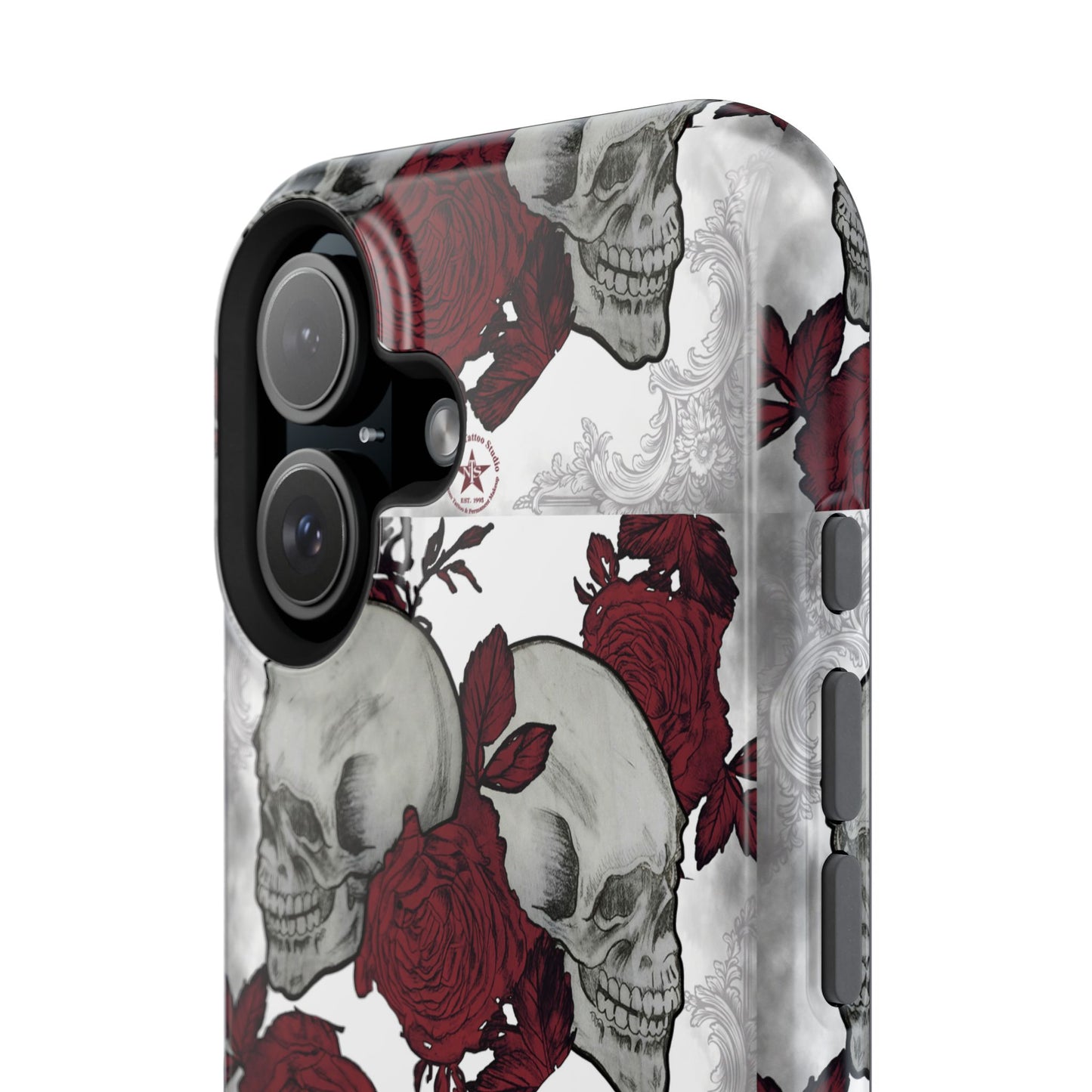 Skulls and Roses by Nikki - iPhone Case